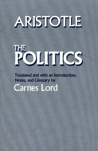 book titled Aristotle, The Politics.